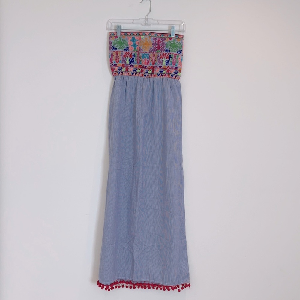 Christophe Sauvat Cotton Dress Embroidered Top